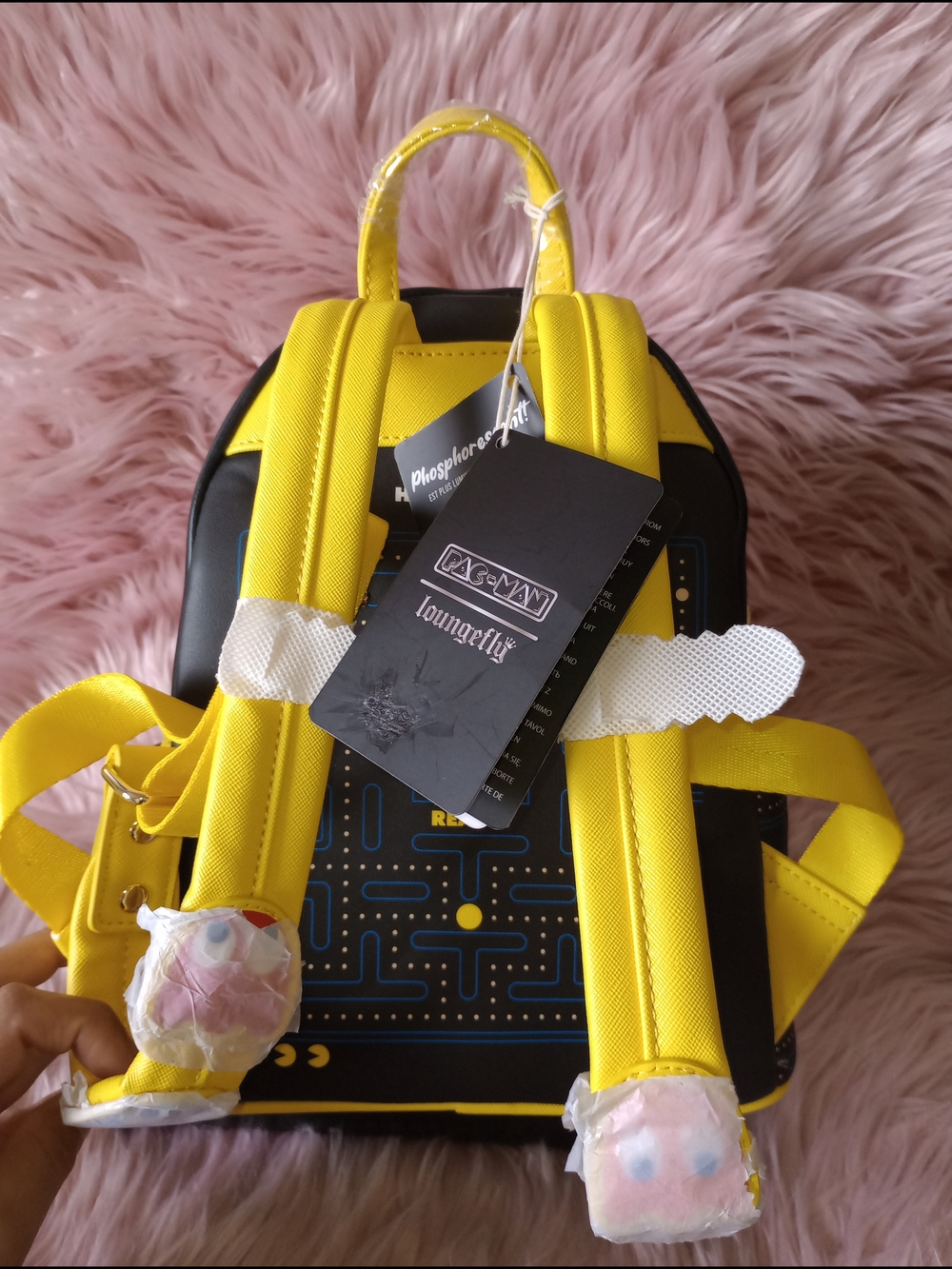 Loungefly PacMan GITD Mini Backpack - Picture 10 of 13